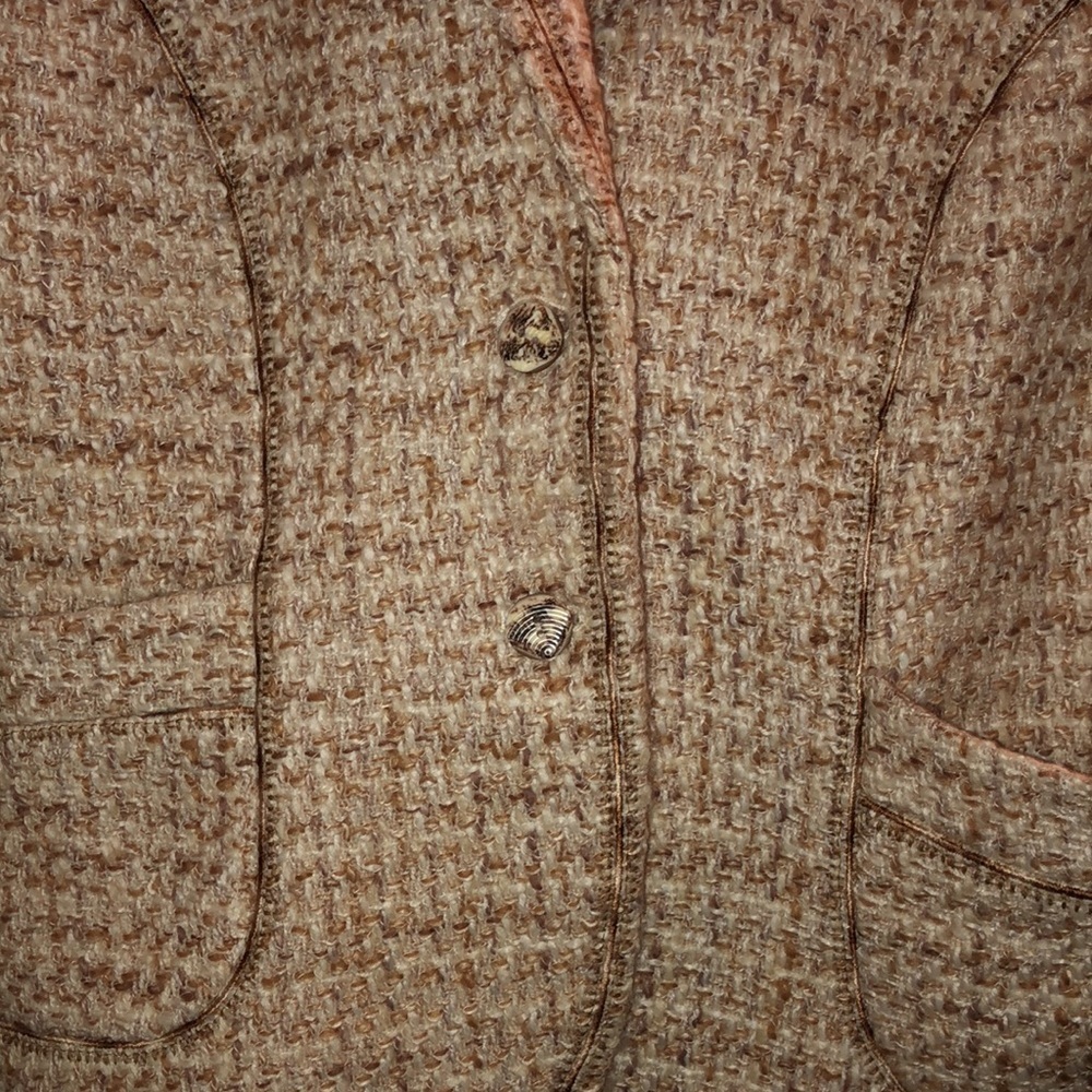Coldwater Creek Tweed Blazer in Beige and Brown - Picture 5 of 9
